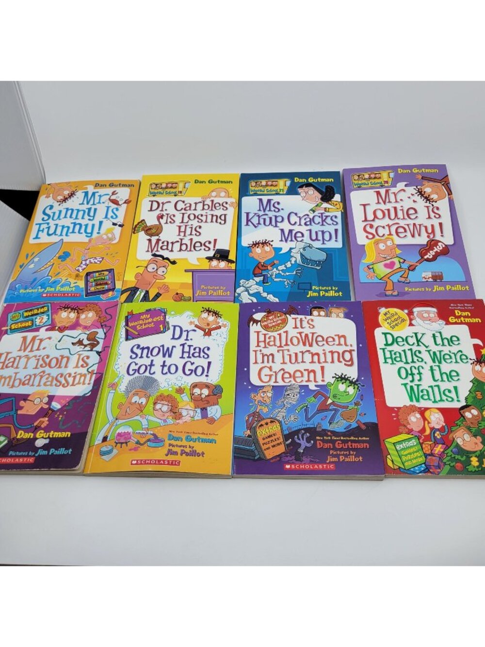 MY WEIRD SCHOOL Lot of 8 Chapter Books by Dan Gutman - Bk317